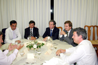 Da esquerda para a direita: Pedro Fraga (F3M); Carlos Lacerda (Microsoft); António Marques (Associação Industrial do Minho); Rui Grilo (Plano Tecnológico)